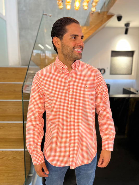 Camisa Polo R.L hombre Oxford