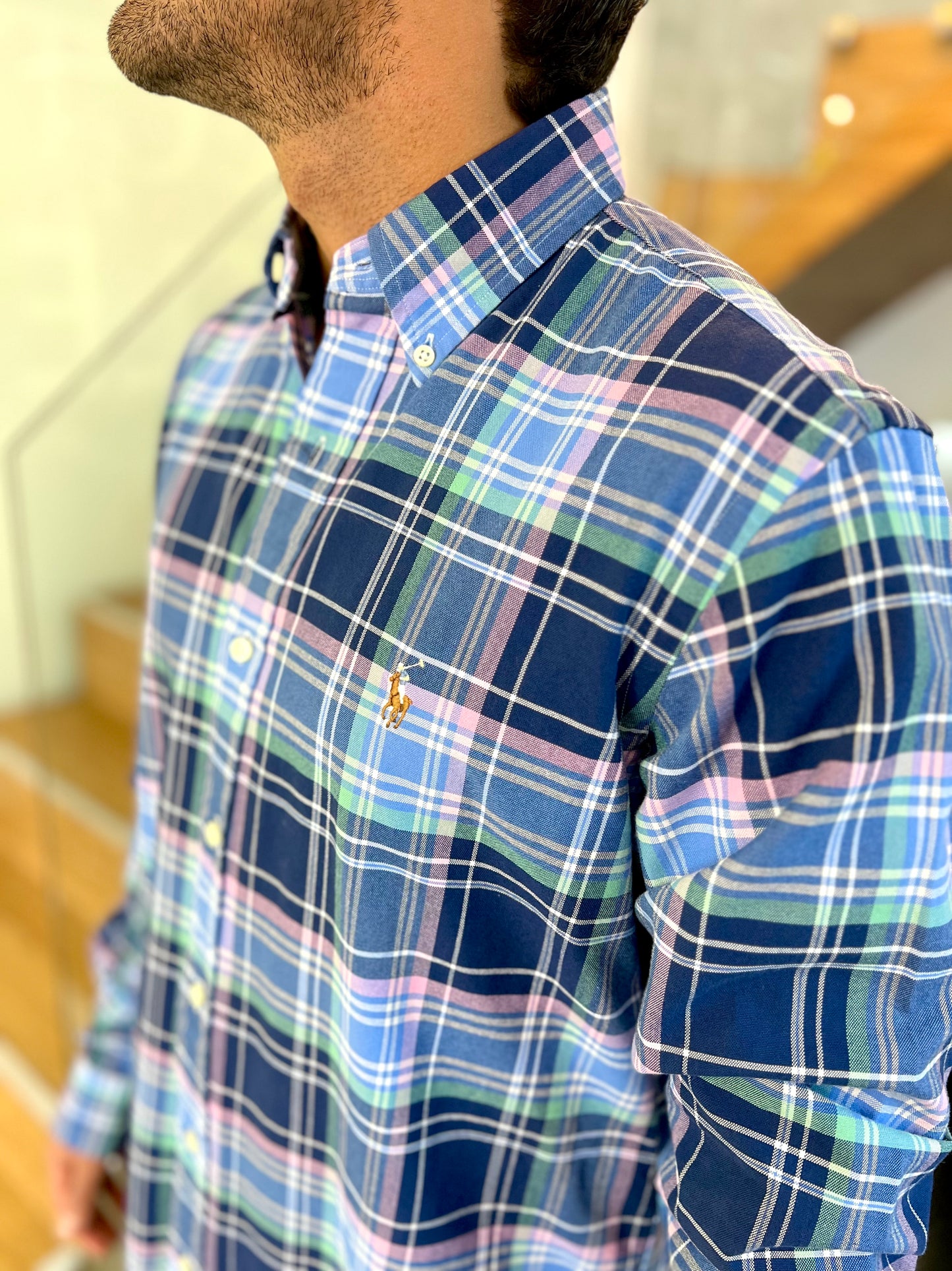Camisa Polo R.L hombre Oxford