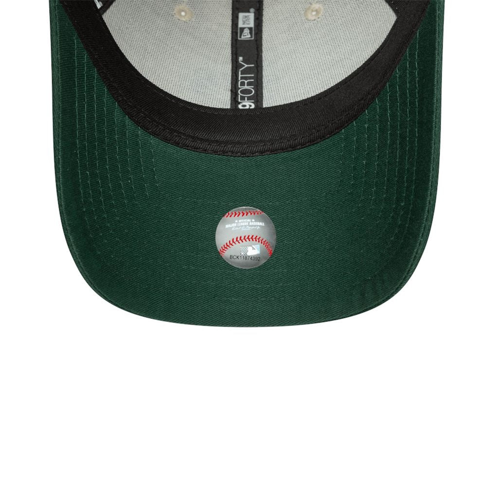 Gorra New Era Oakland Athletics 940 Ajustable Beige - Verde