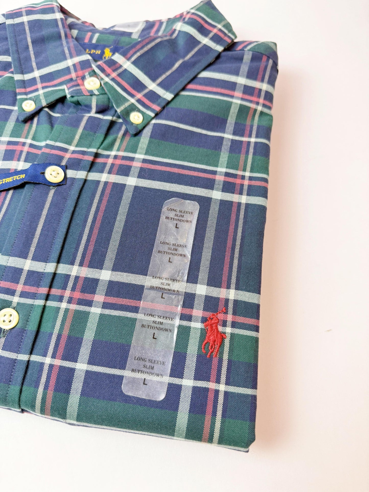 Camisa Polo R.L hombre Oxford Slim Fit