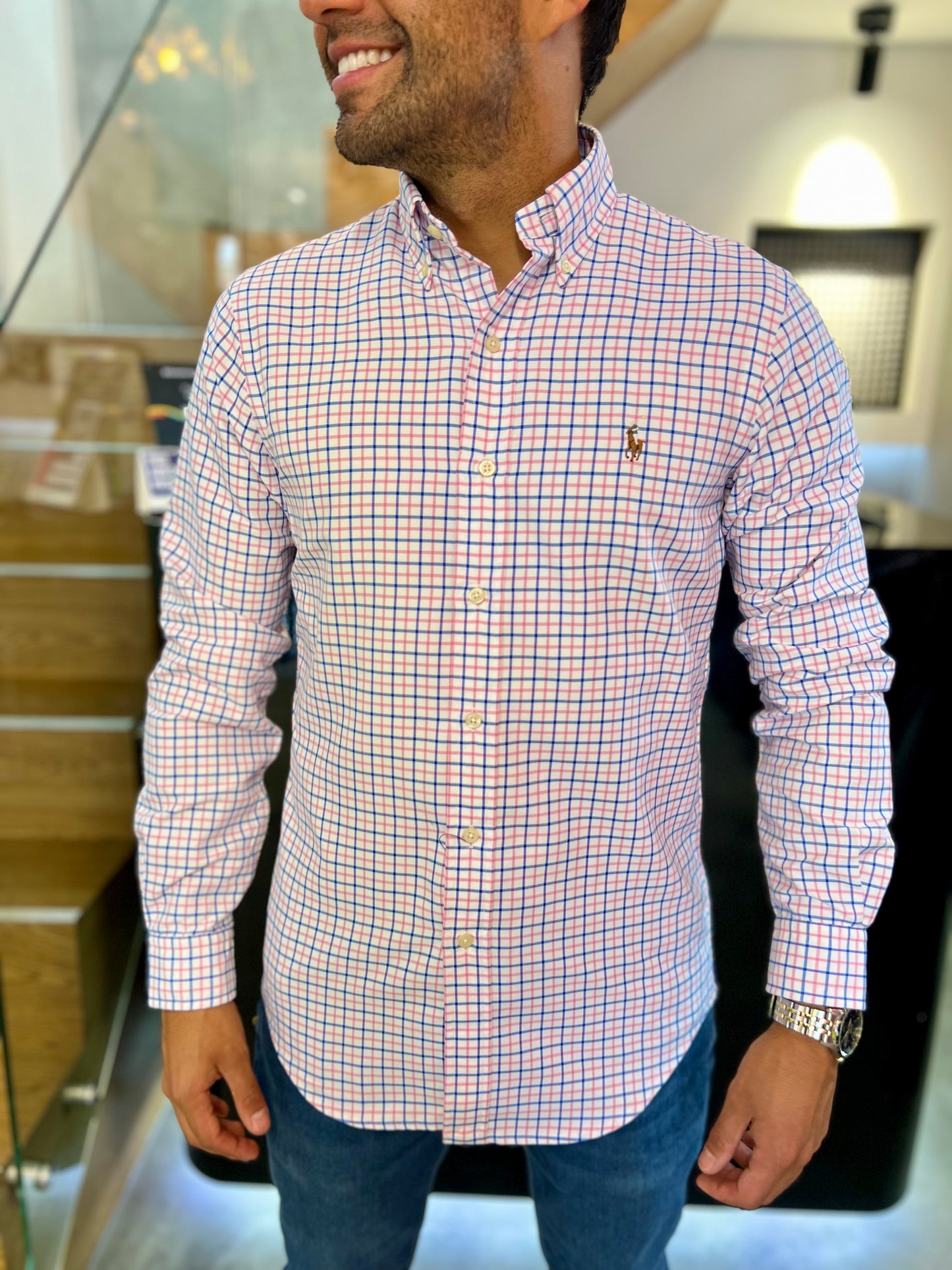Camisa Polo R.L hombre Algodón