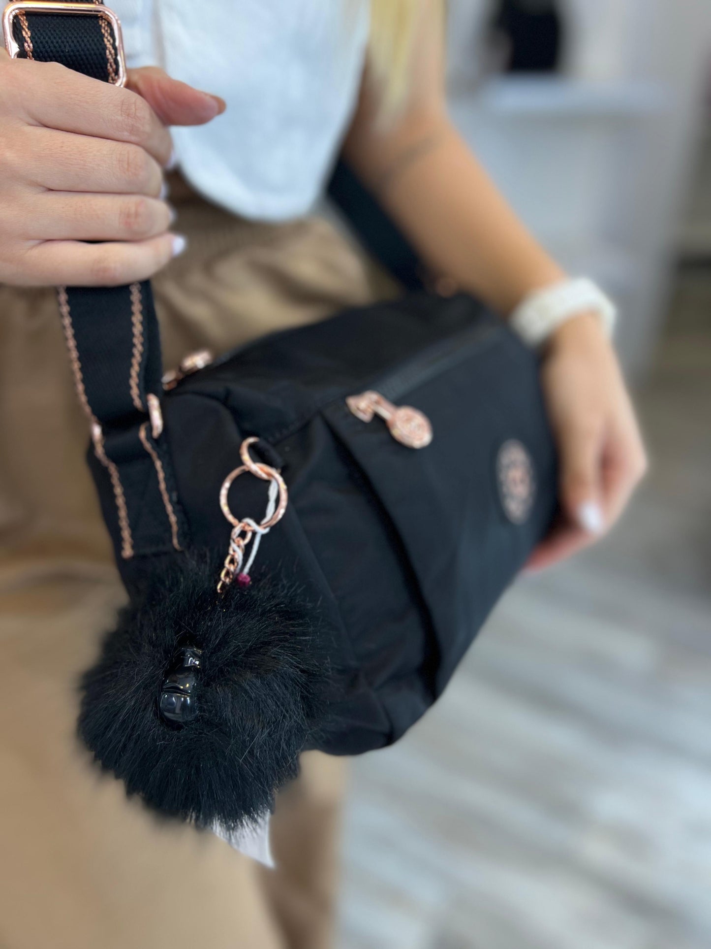 Bolso de Mano Negro de Lujo