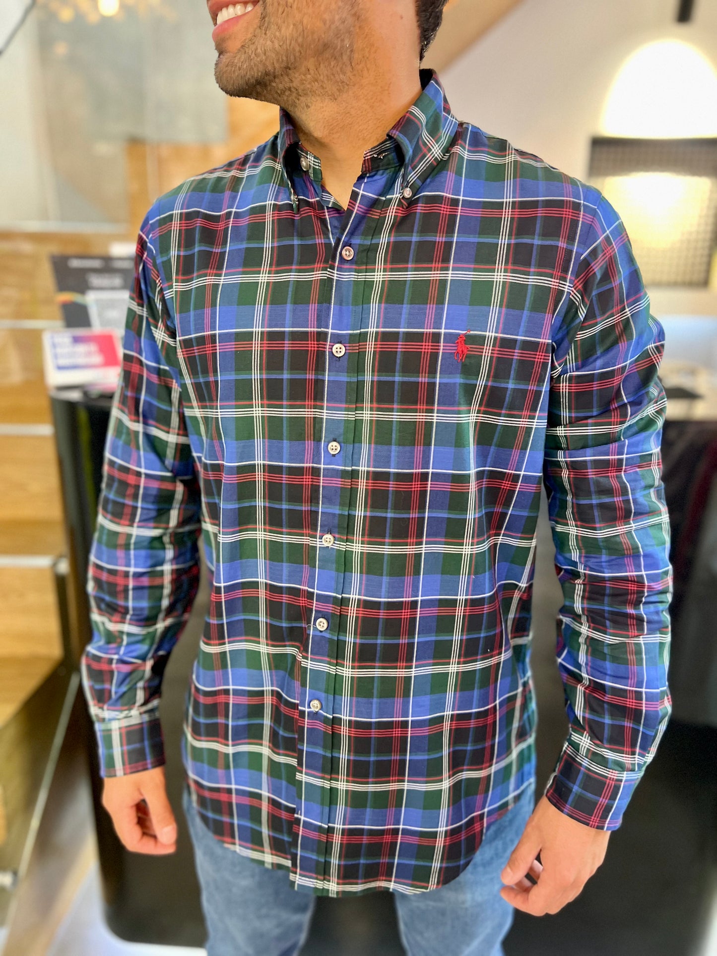 Camisa Polo R.L hombre Algodón