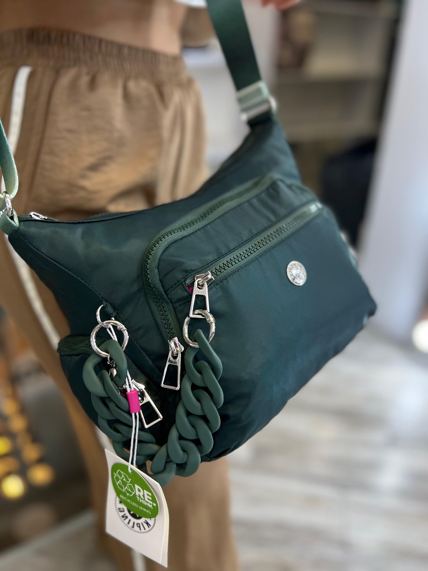 Bolso de Mano Verde