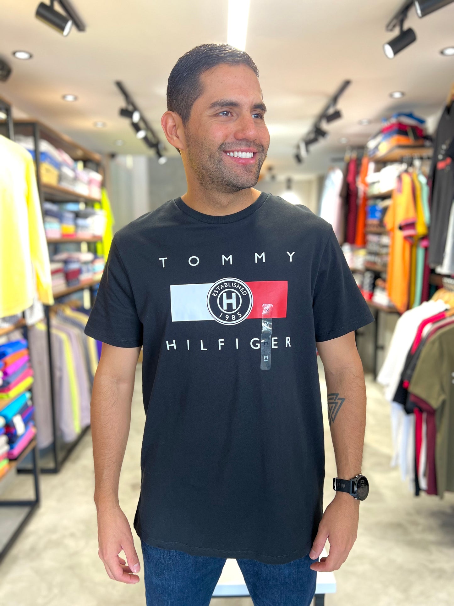 Camiseta Tommy Hilfiger Negro hombre