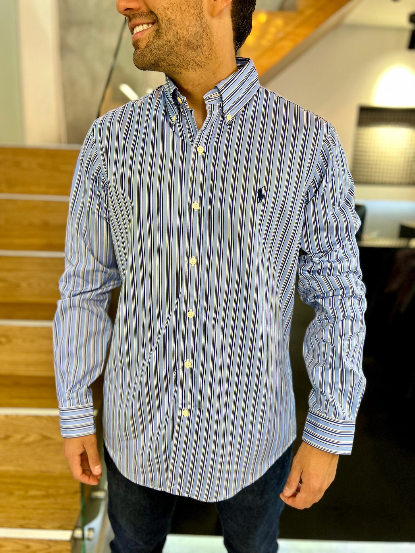 Camisa Polo R.L hombre Algodón