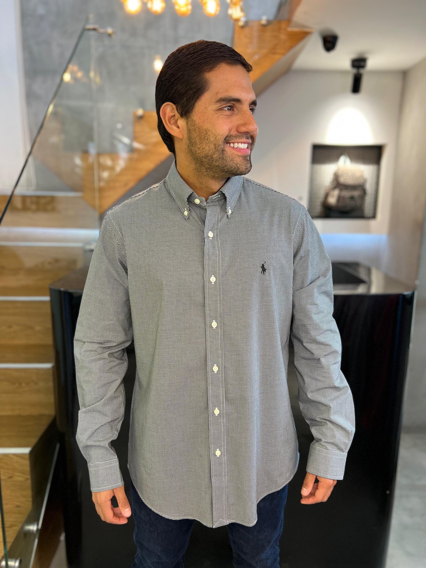 Camisa Polo R.L hombre Algodón