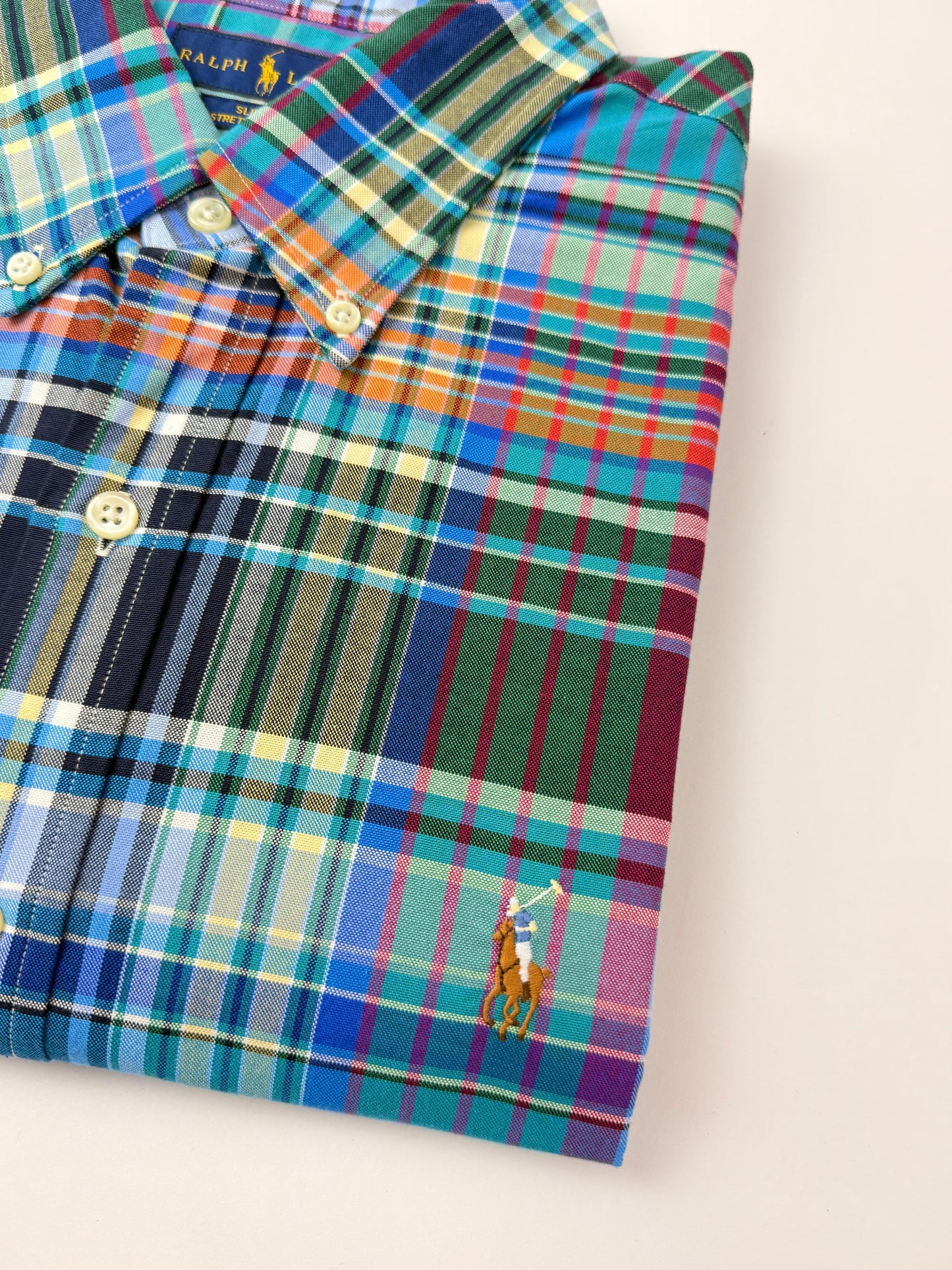 Camisa Polo R.L hombre Oxford Slim Fit