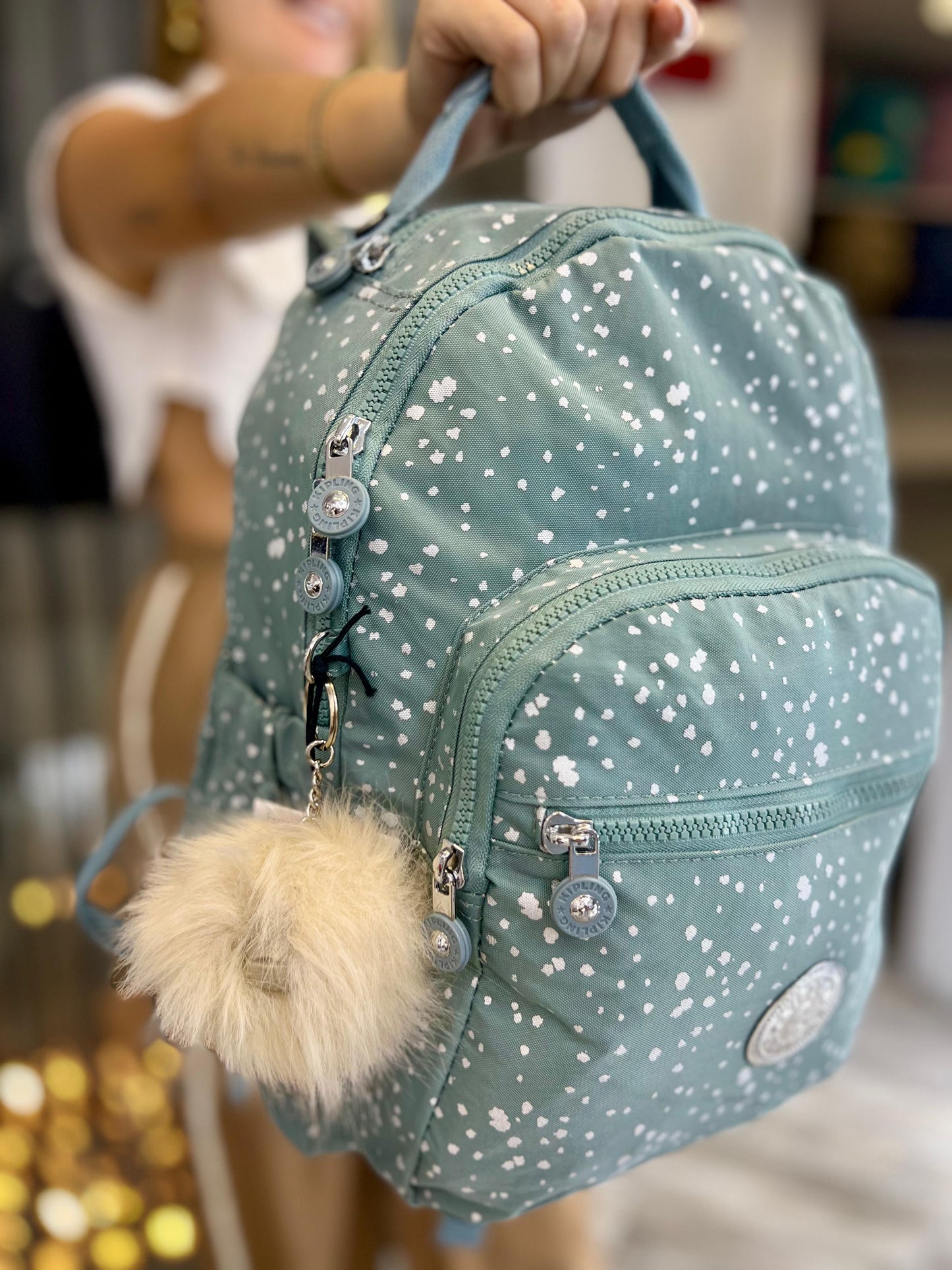 Morral talla M Celeste Estampado