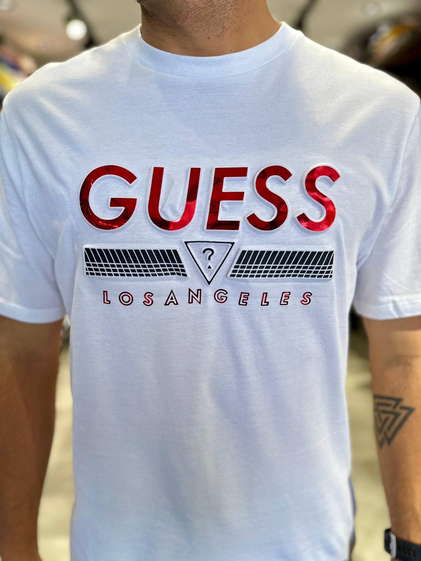 Camiseta Guess Hombre Blanco