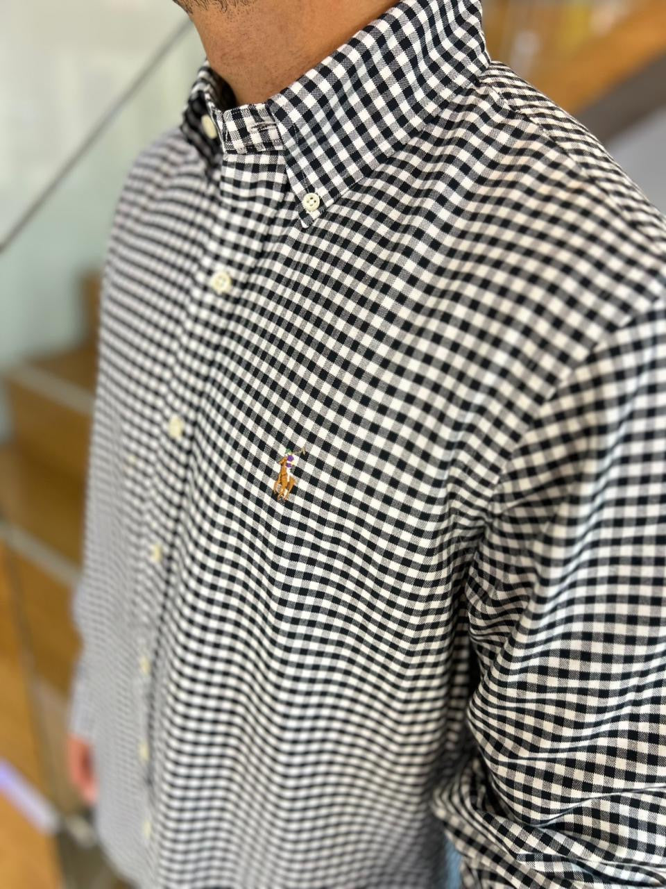 Camisa Polo R.L hombre Oxford