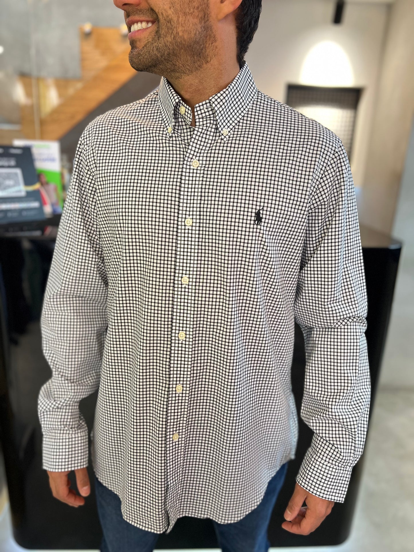 Camisa Polo R.L hombre Algodón