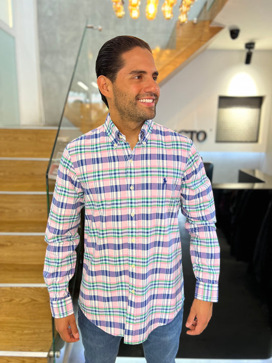 Camisa Polo R.L hombre Oxford