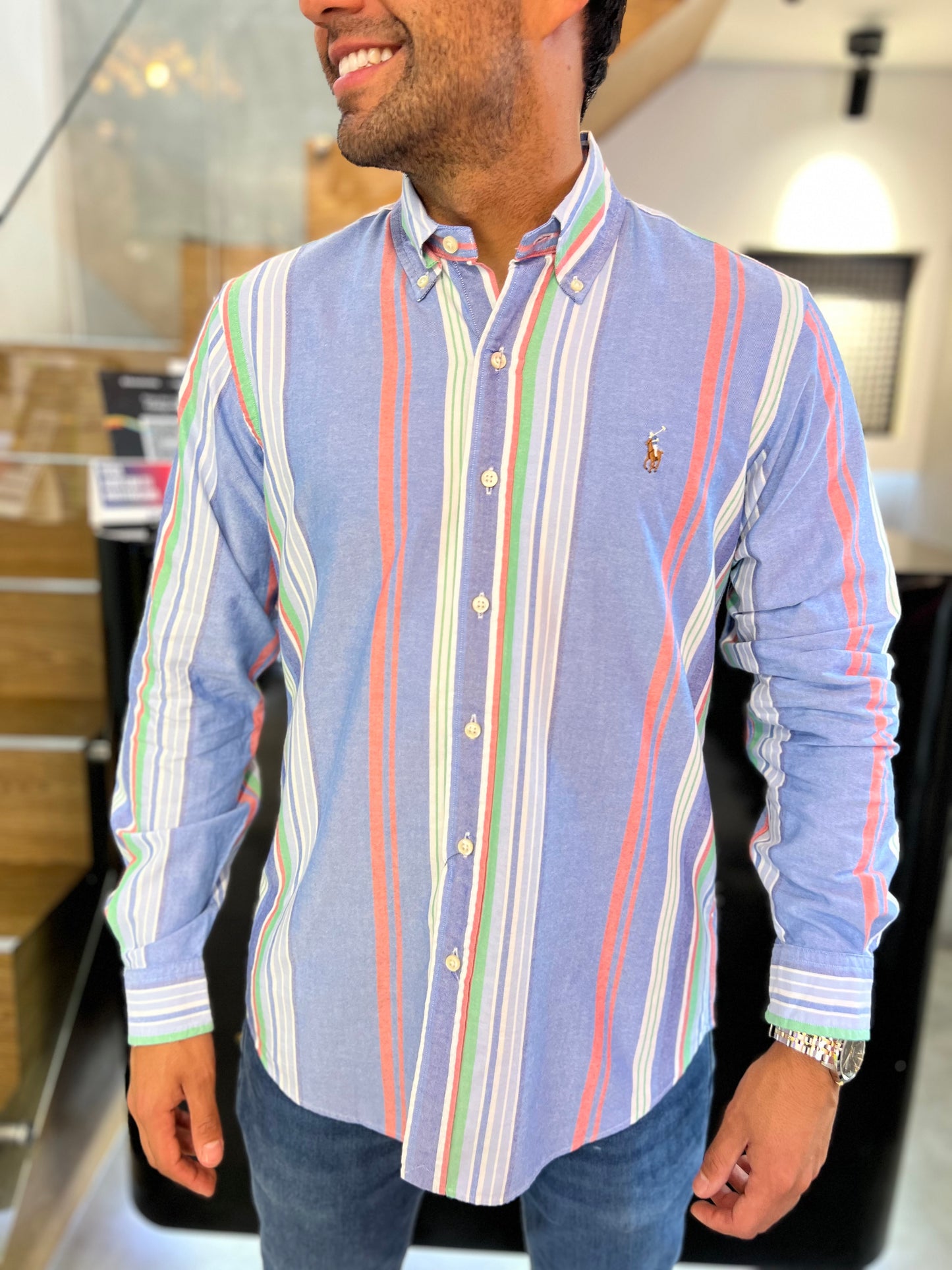 Camisa Polo R.L hombre Oxford