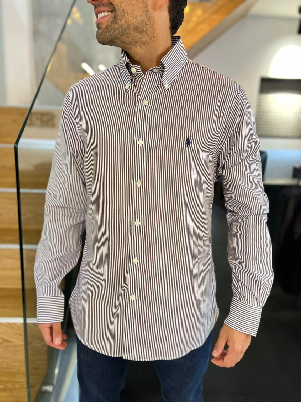 Camisa Polo R.L hombre Algodón Slim Fit