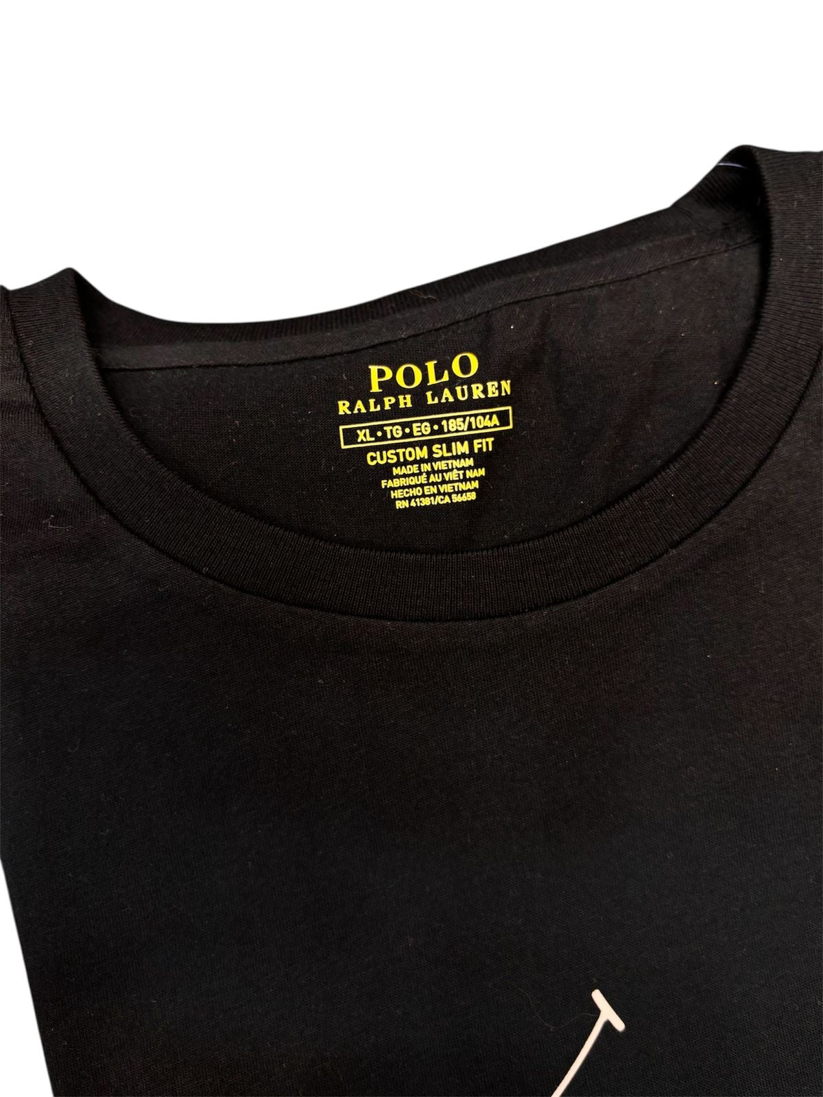 Camiseta Polo R.L hombre Algodón Negra