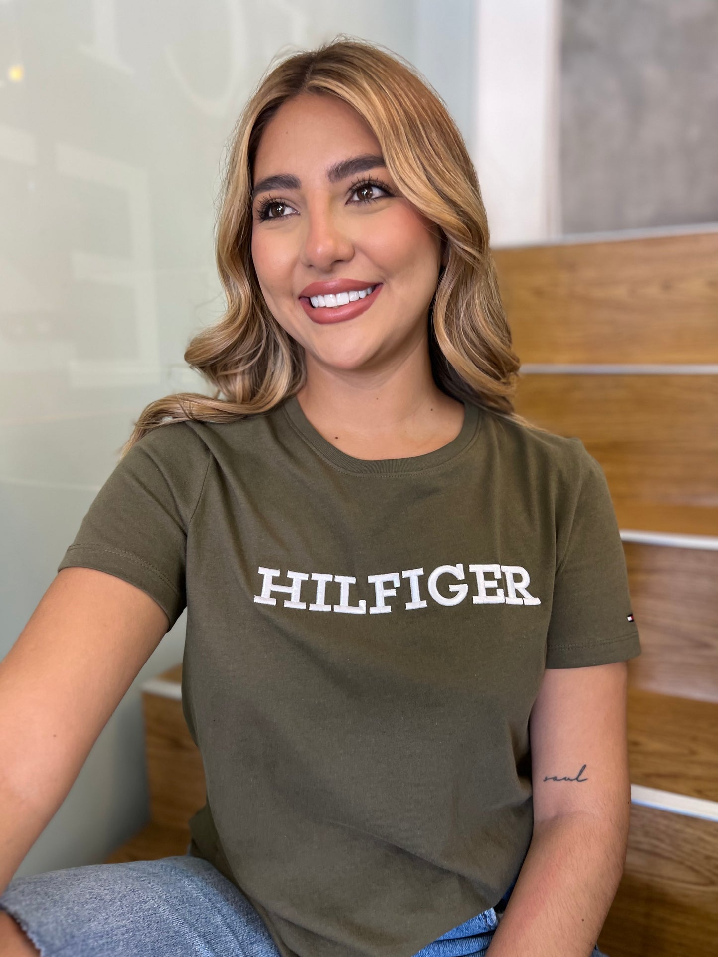 Camiseta Tommy Hilfiger Mujer Verde