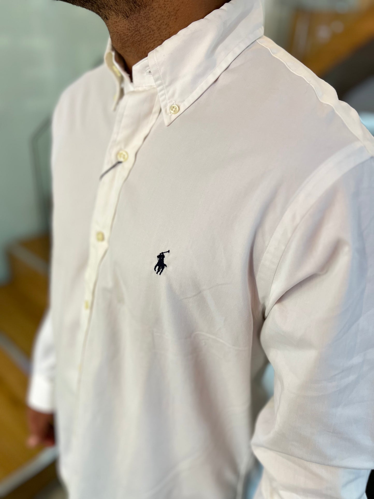 Camisa Polo R.L hombre Algodón Custom Fit