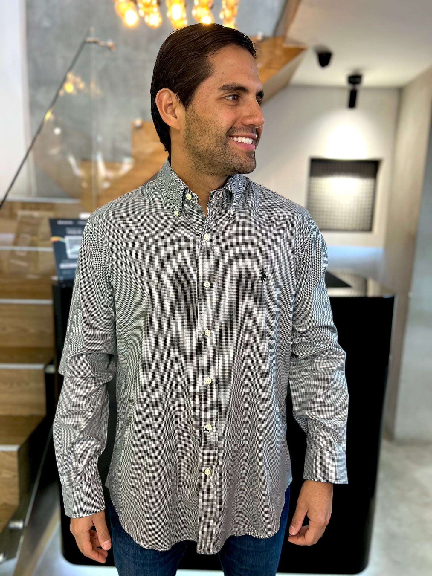 Camisa Polo R.L hombre Algodón