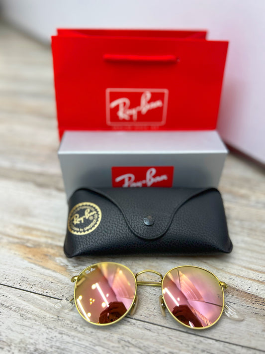 Gafas De Sol Marco Dorado Lente Rosado