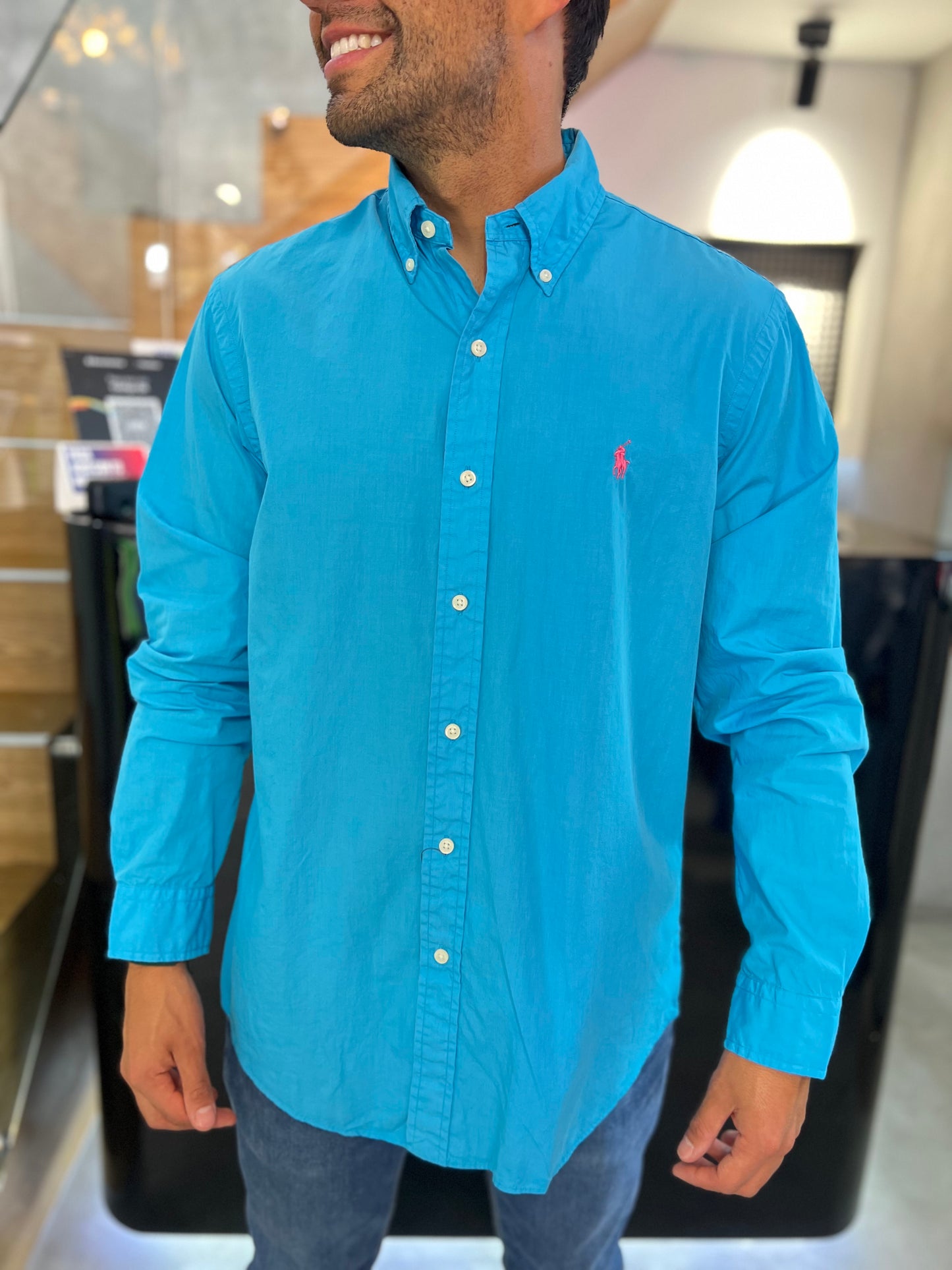 Camisa Polo R.L hombre Algodón