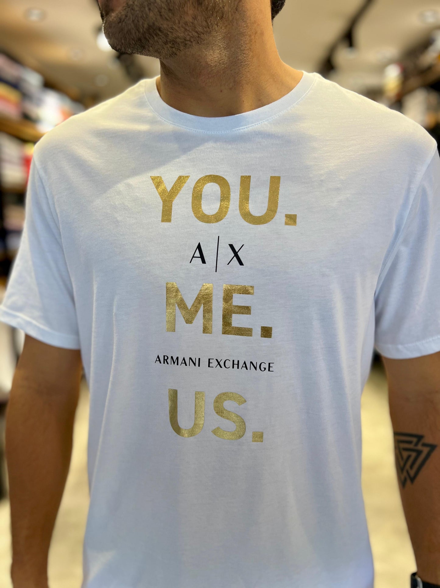 Camiseta Armani Hombre Blanco