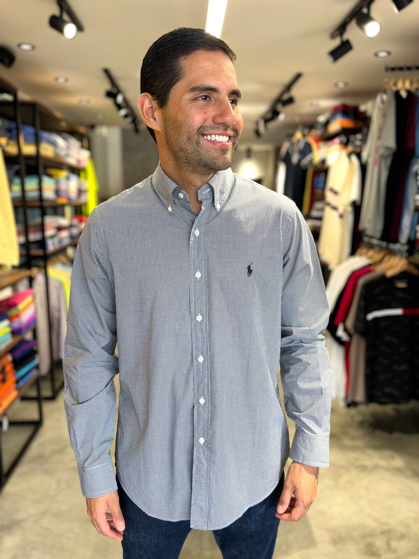 Camisa Polo R.L hombre Algodón