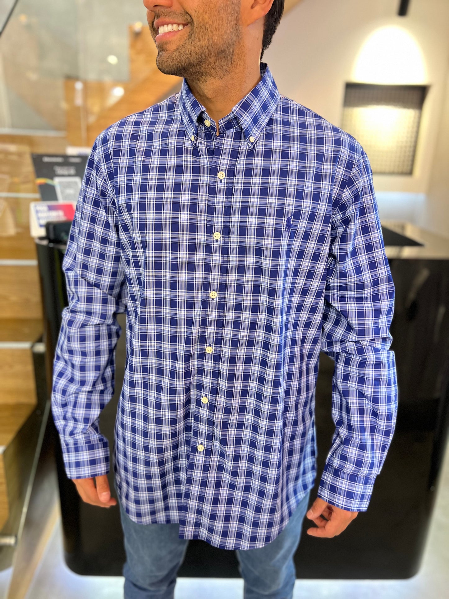 Camisa Polo R.L hombre Algodón