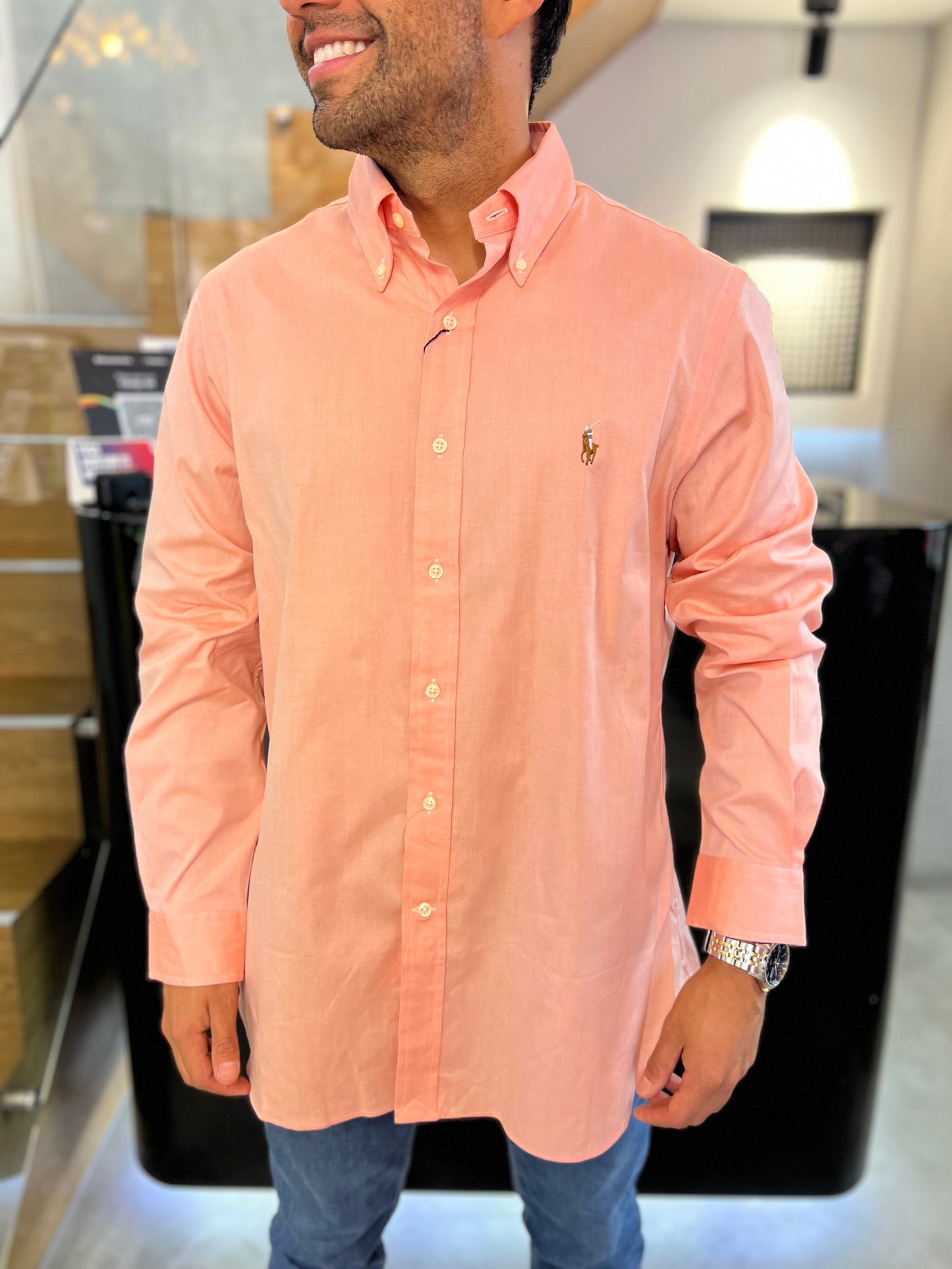 Camisa Polo R.L hombre Algodón