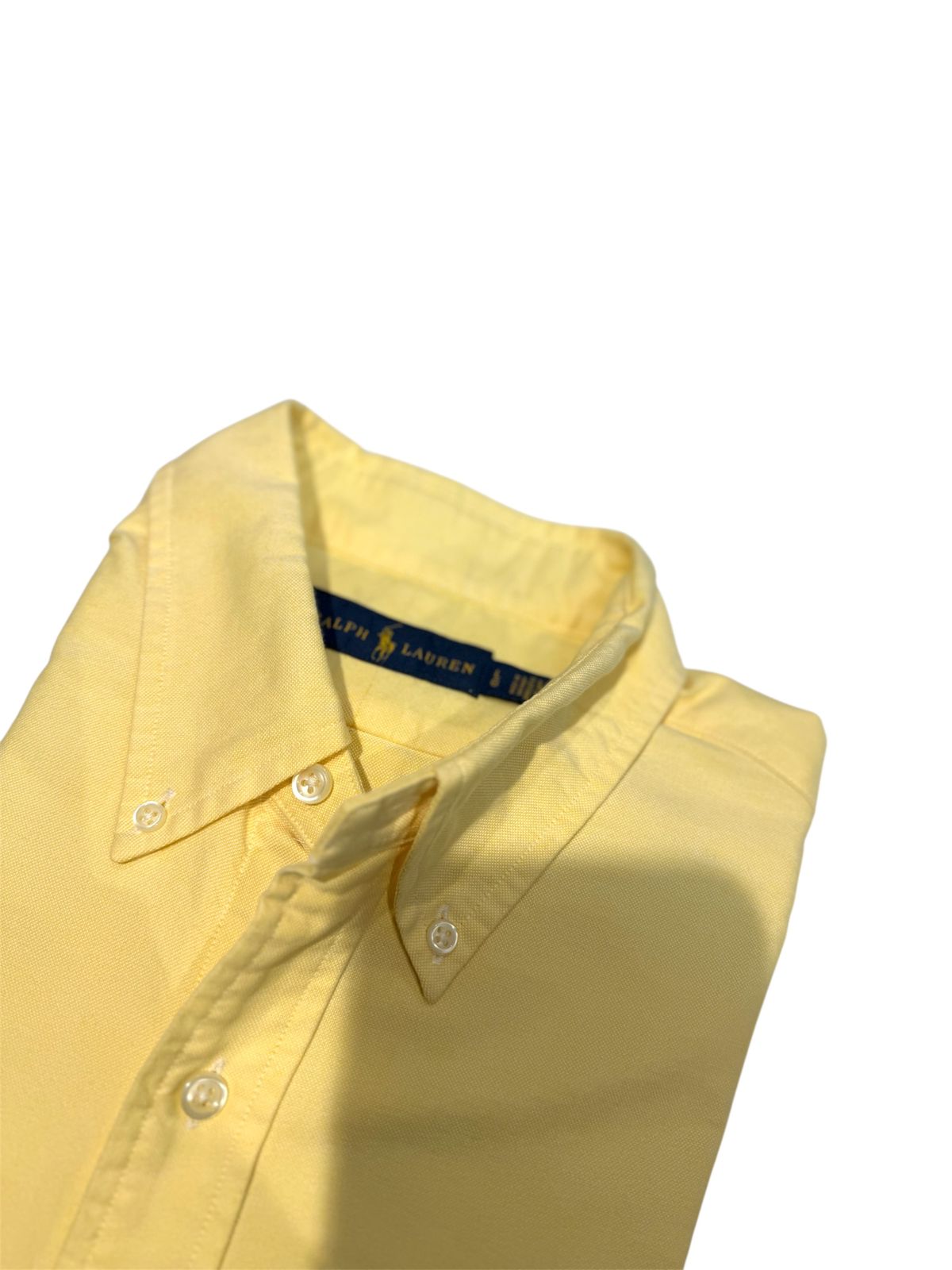 Camisa Polo R.L hombre Oxford Amarilla