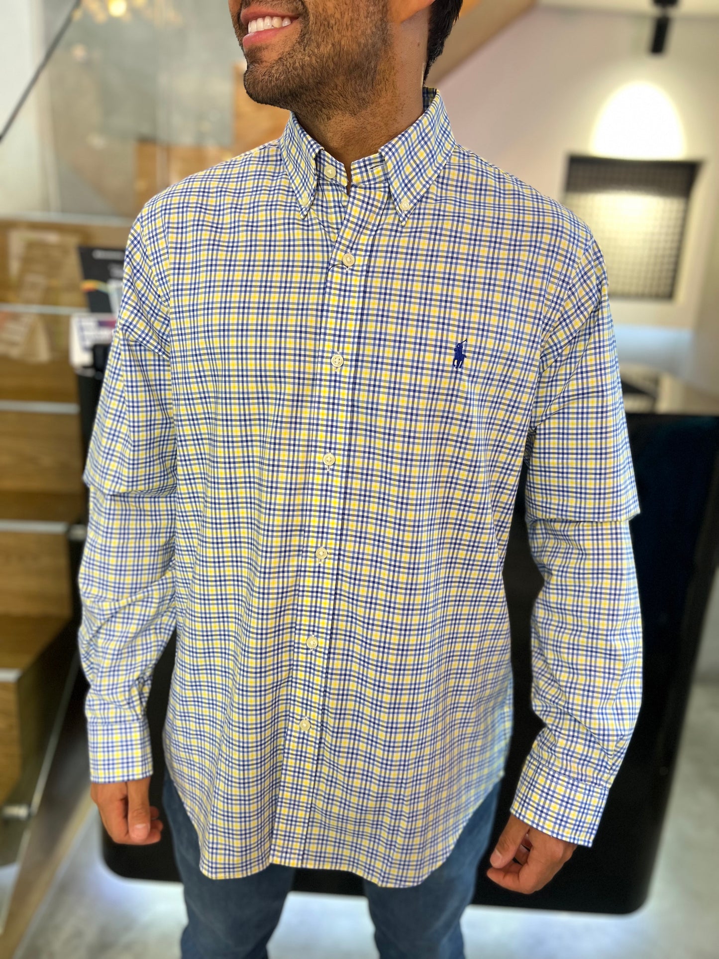 Camisa Polo R.L hombre Algodón