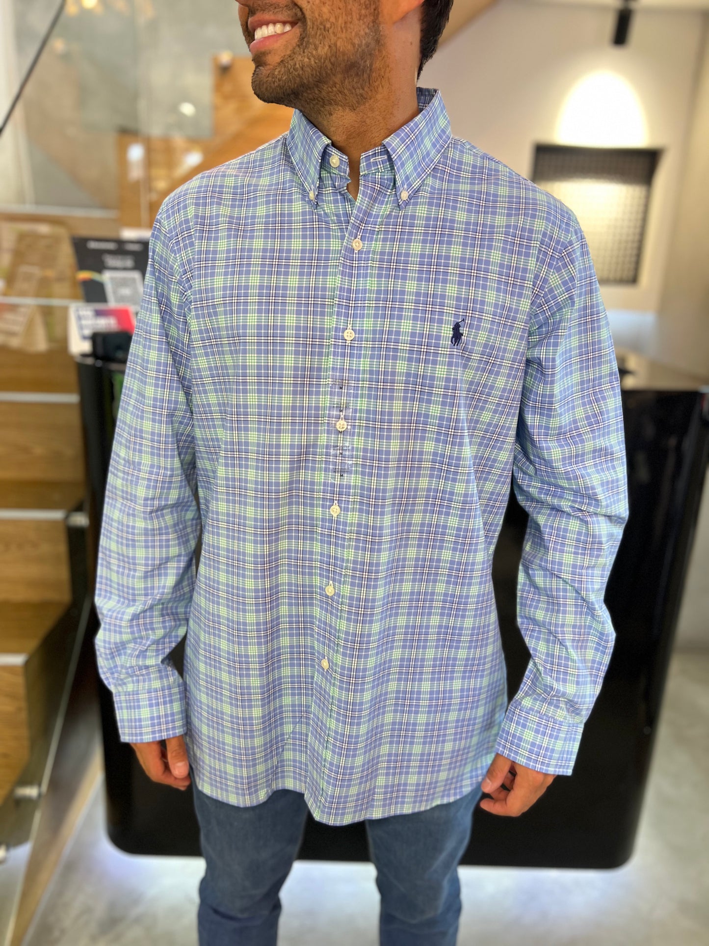 Camisa Polo R.L hombre Algodón