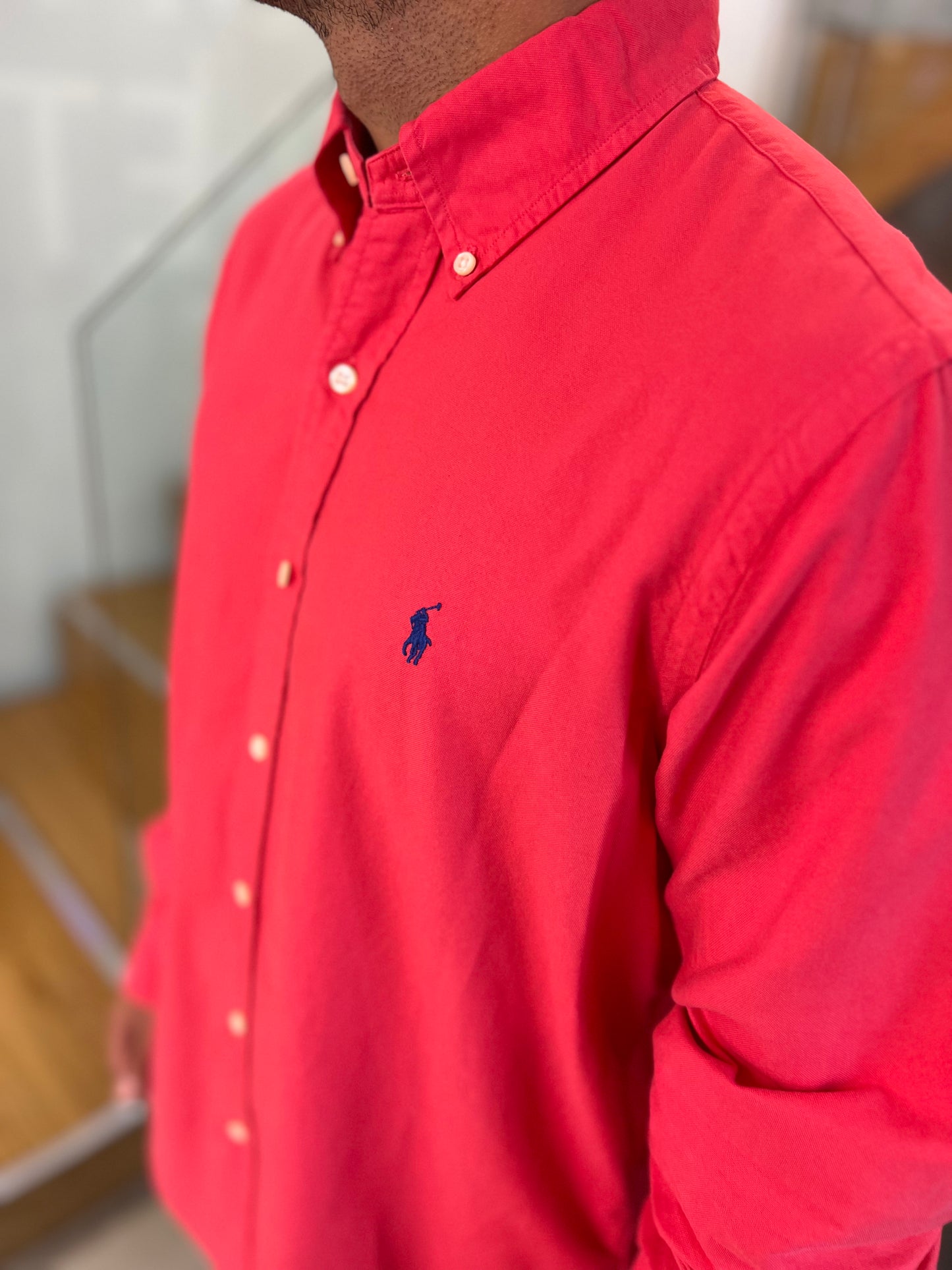 Camisa Polo R.L hombre Oxford