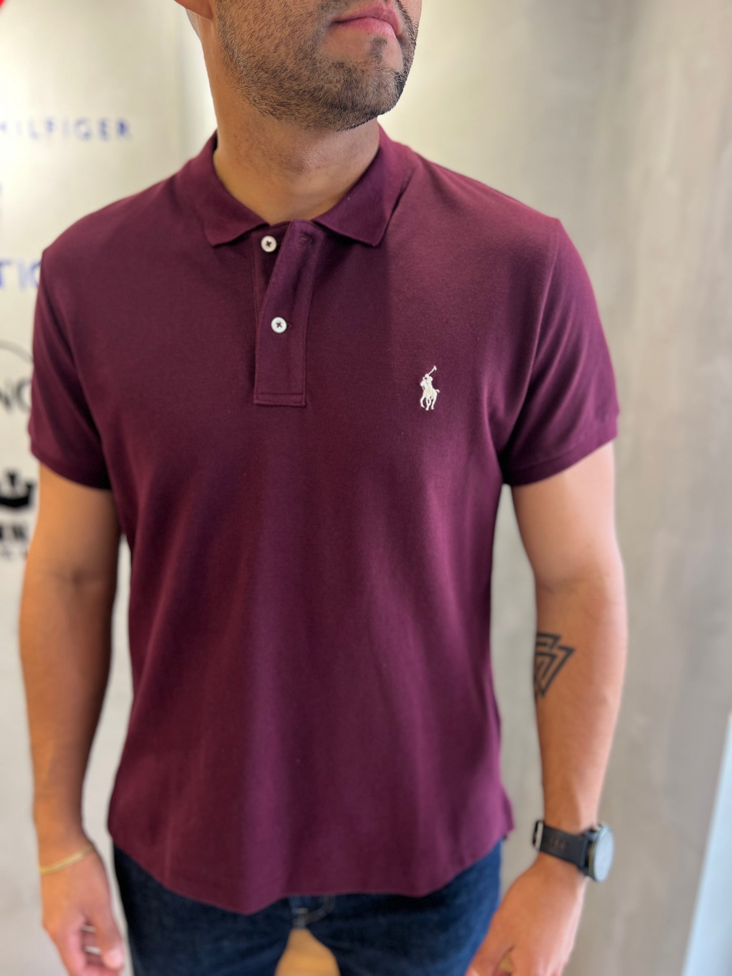 Polo R.L hombre Vinotinto