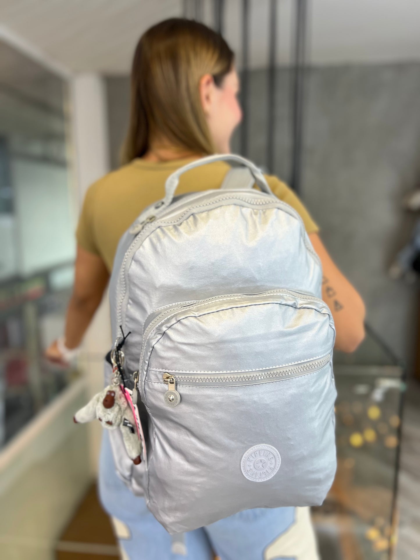 Morral Talla L Plateado