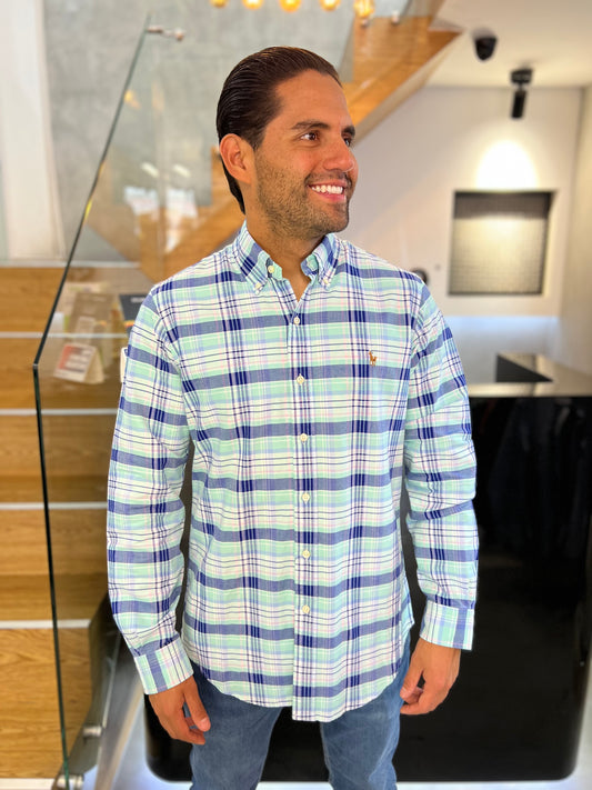 Camisa Polo R.L hombre Oxford
