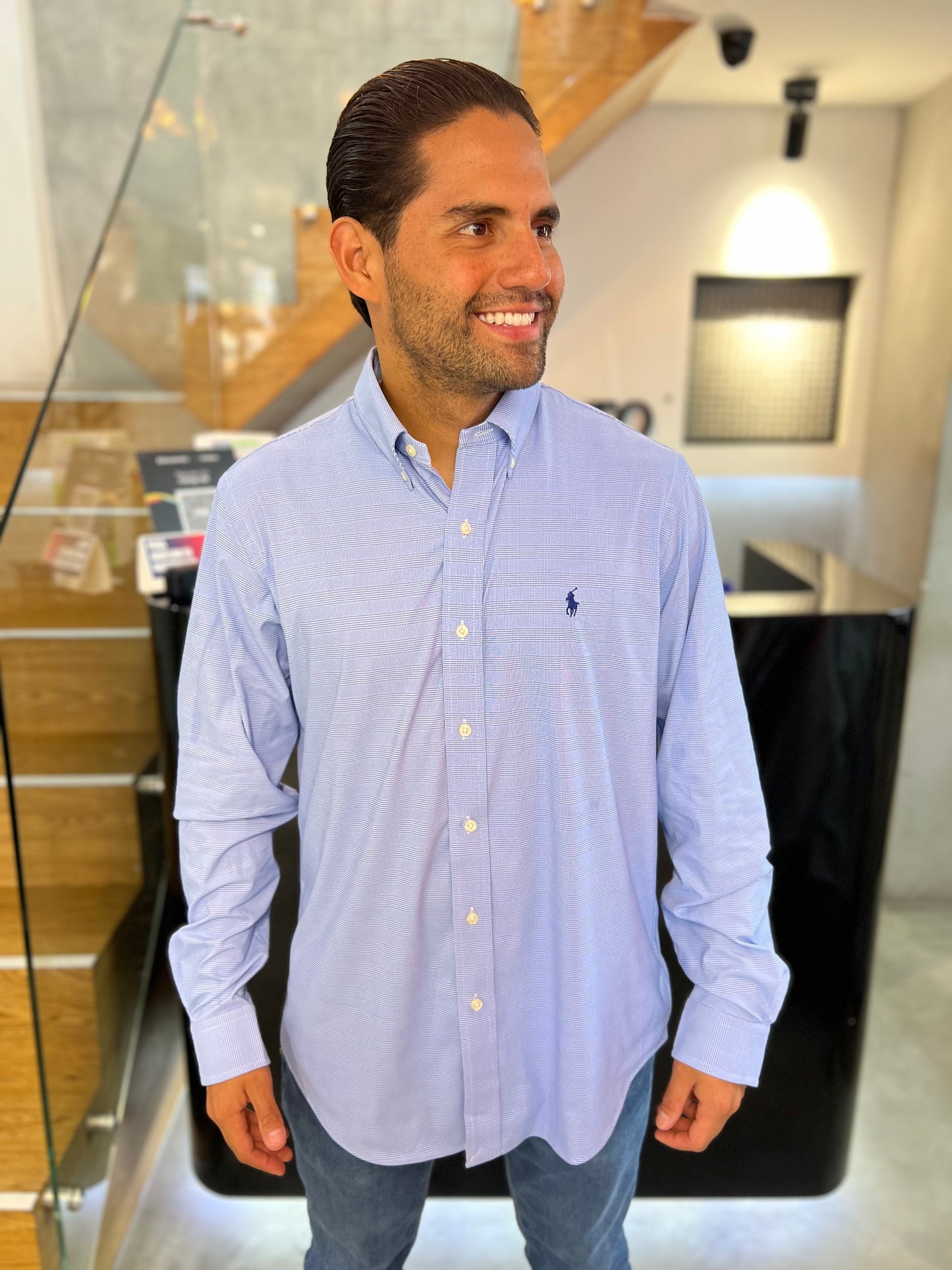 Camisa Polo R.L hombre Algodón