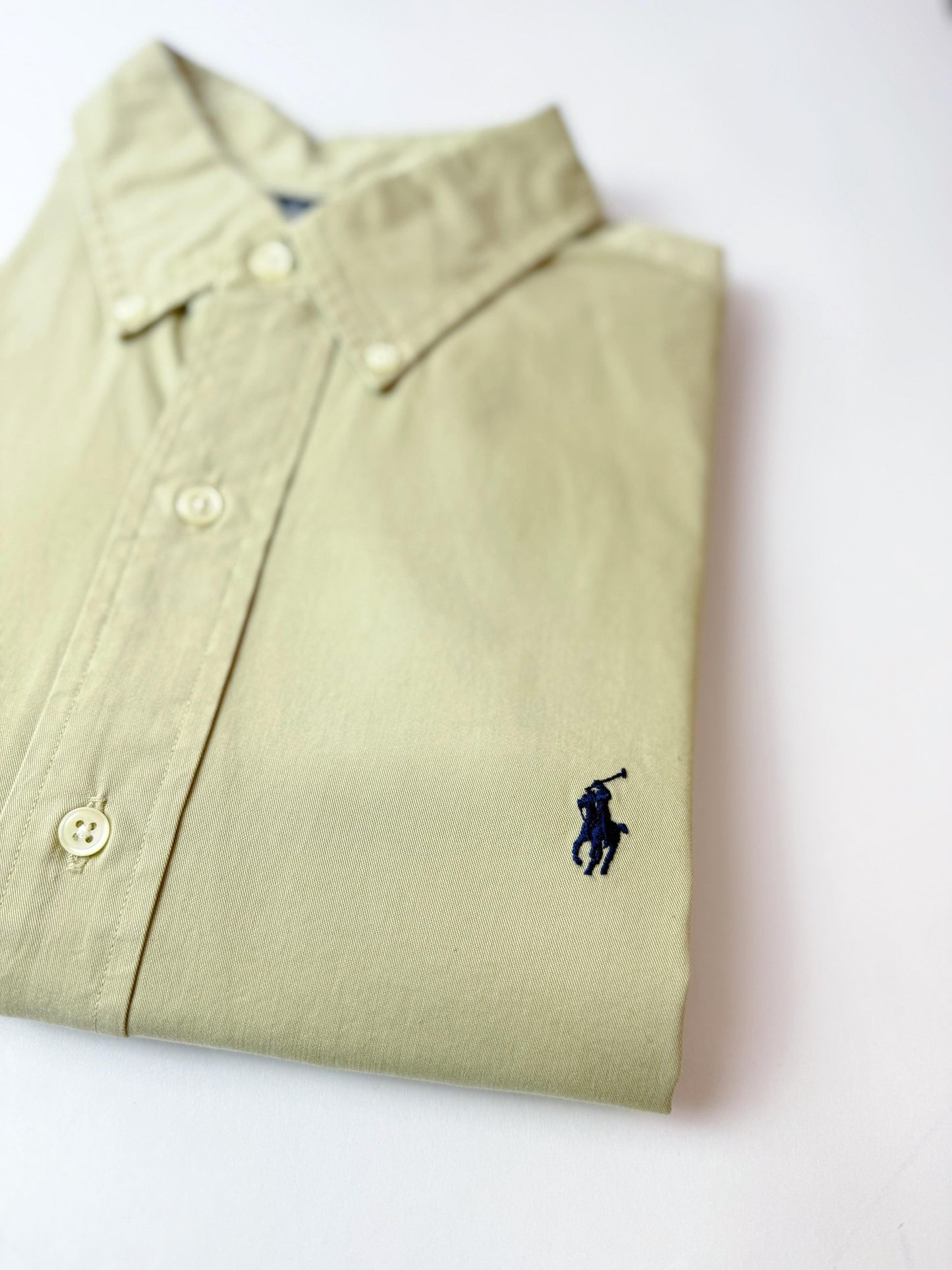 Camisa Polo R.L hombre Oxford Caqui