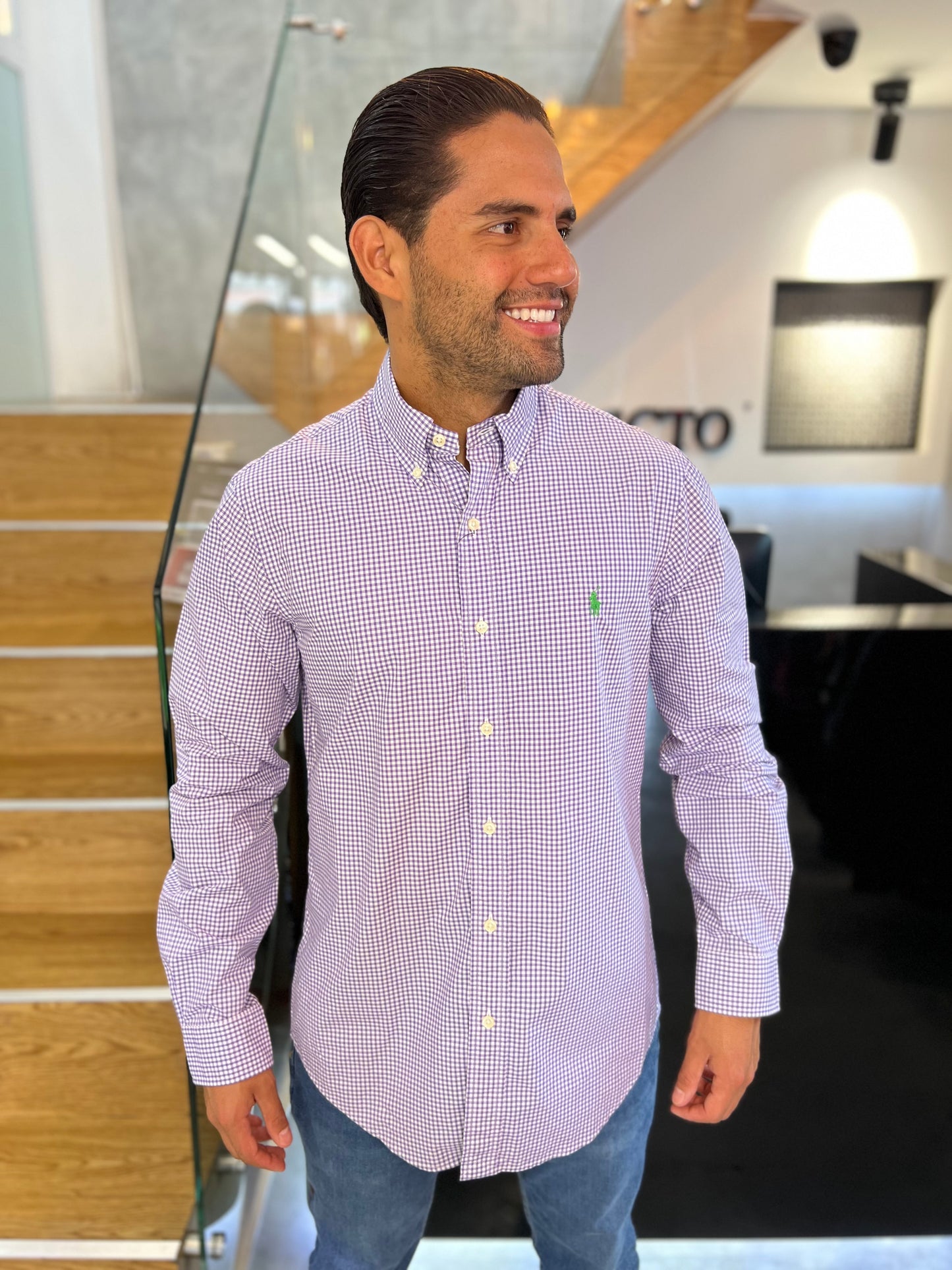 Camisa Polo R.L hombre Algodón