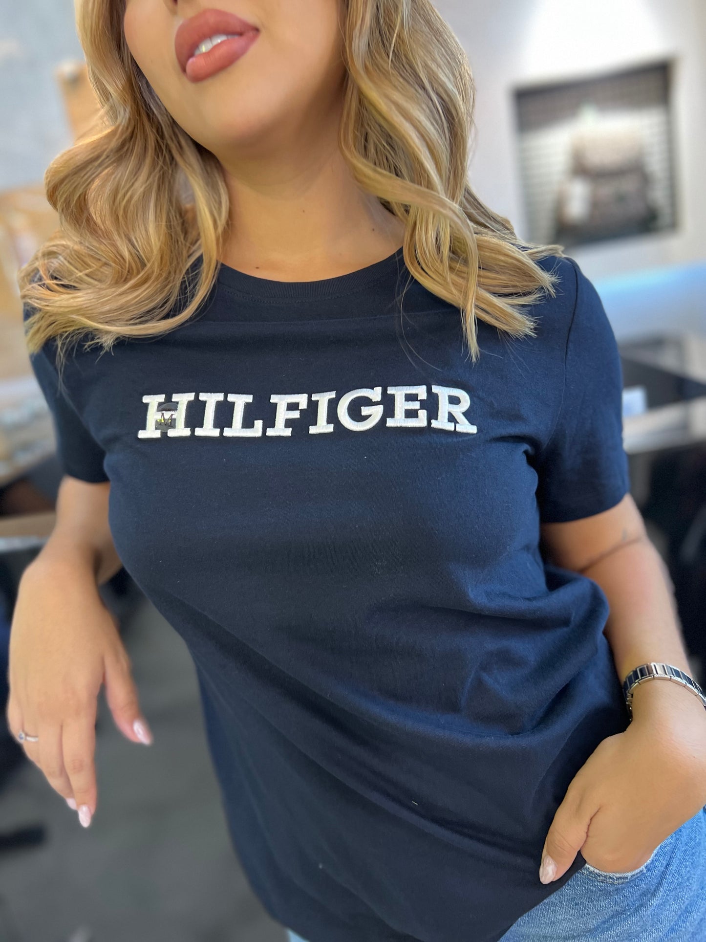 Camiseta Tommy Hilfiger Mujer Azul