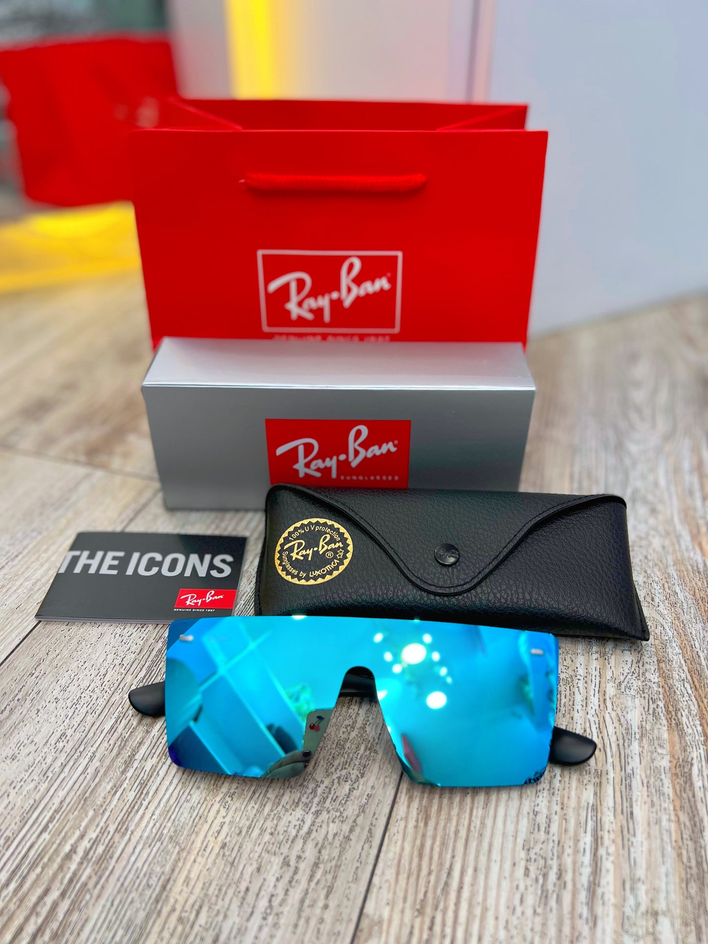 Gafas De Sol Lente Azul