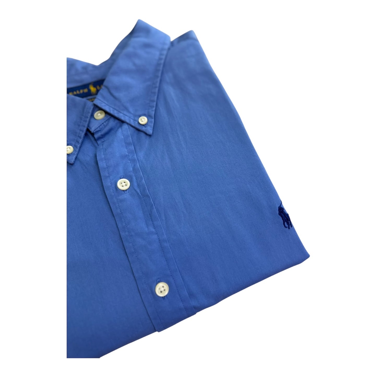 Camisa Polo R.L hombre Algodón Azul Caballo Azul