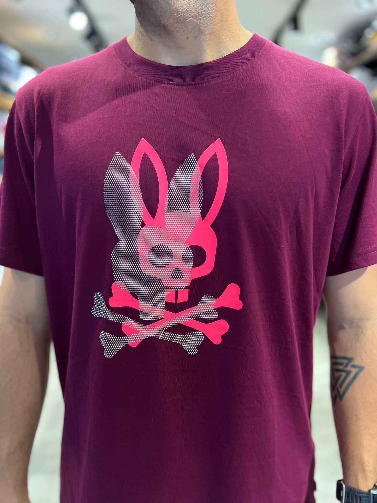 Camiseta Psycho Bunny Vinotinto