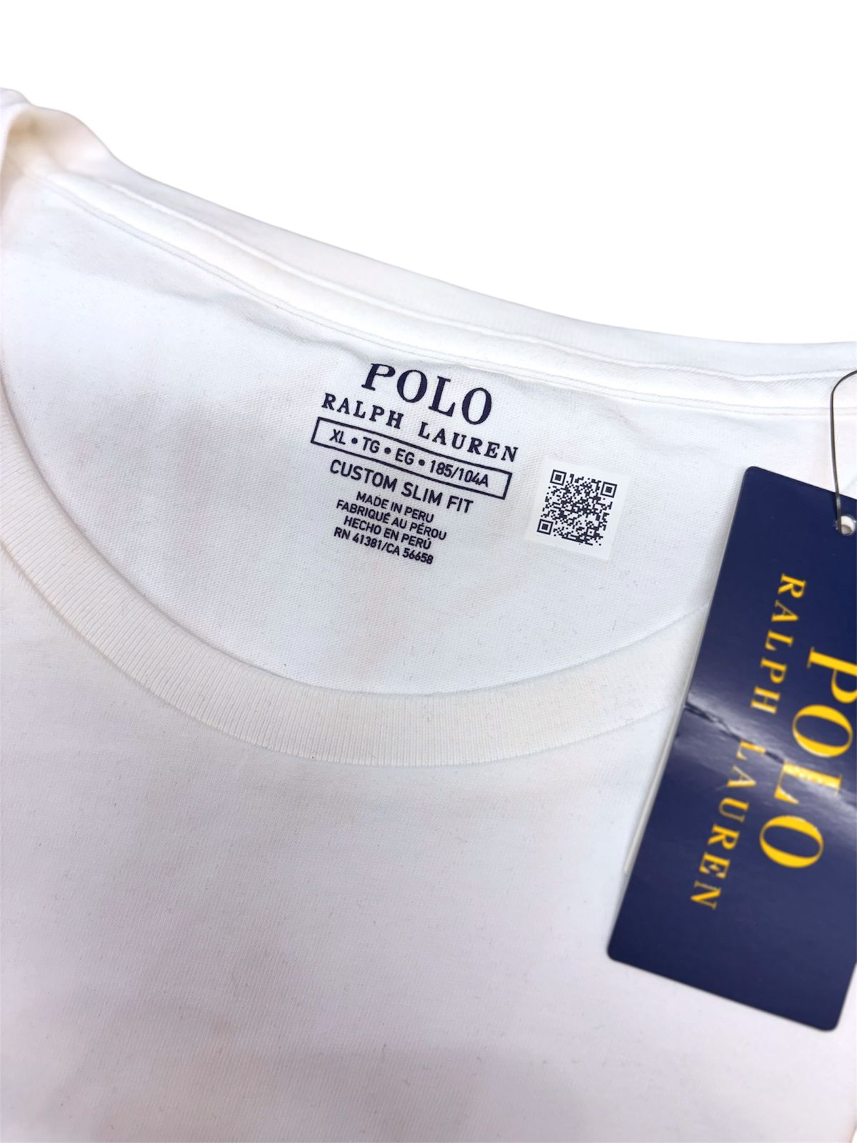 Camiseta Polo R.L hombre Algodón Blanco