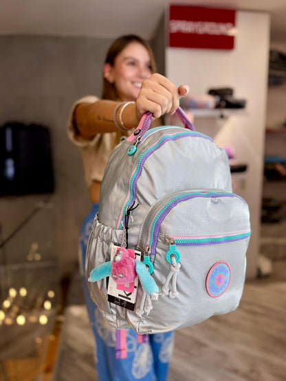 Morral talla M Plateado