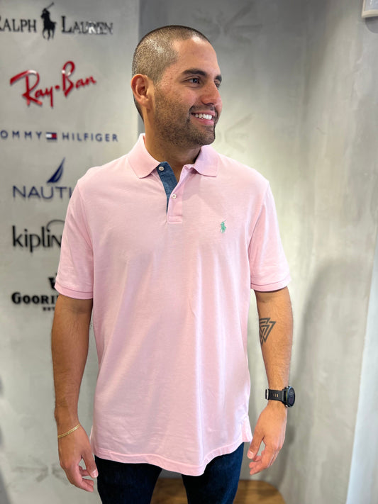Polo R.L hombre Rosado