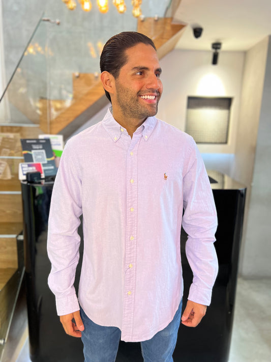 Camisa Polo R.L hombre Oxford