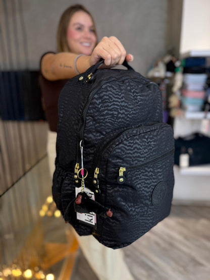 Morral Talla L Negro Estampado