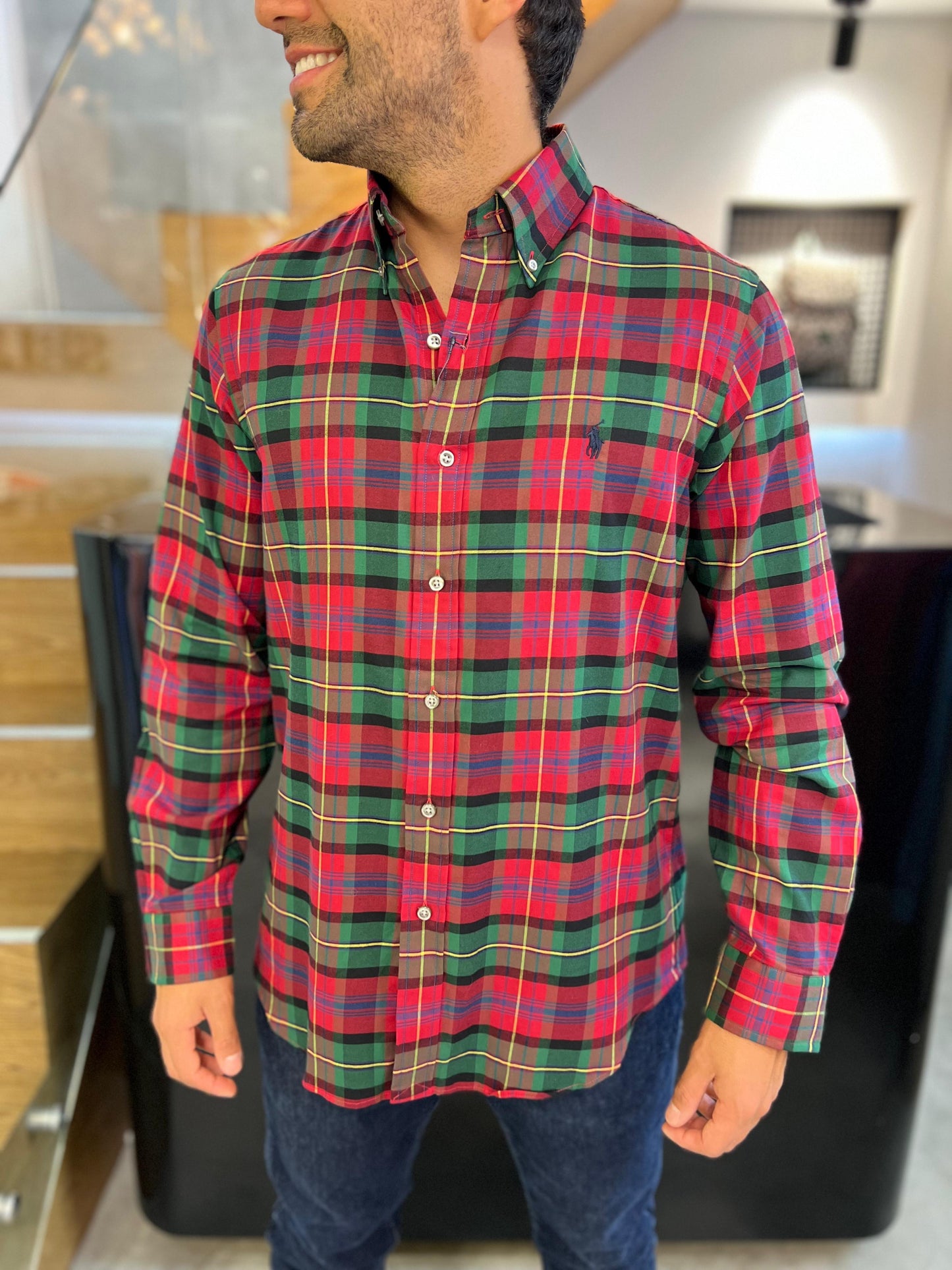 Camisa Polo R.L hombre Algodón