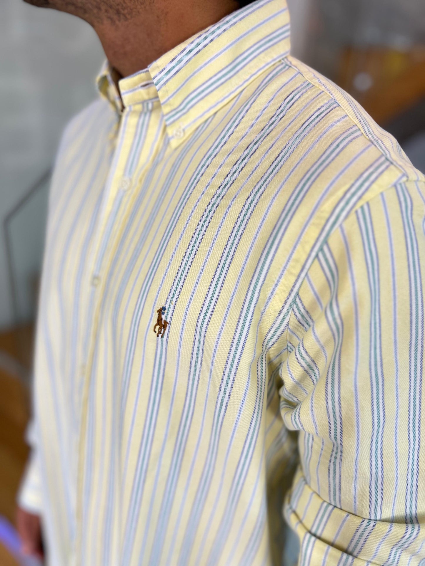 Camisa Polo R.L hombre Oxford